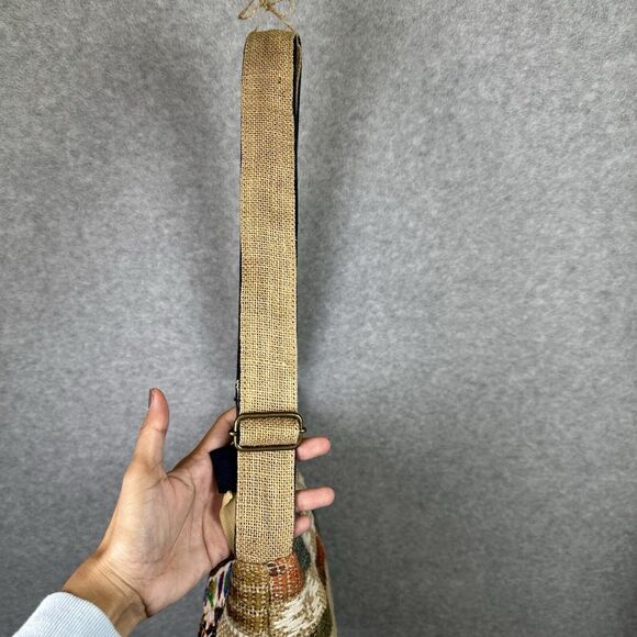 Catori Bohemian Crossbody Shoulder Bag Woven Cloth Handbag Colorful Boho Hippie - Picture 8 of 16